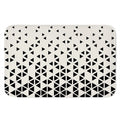 Black And White Geometric Pattern Print Indoor Door Mat