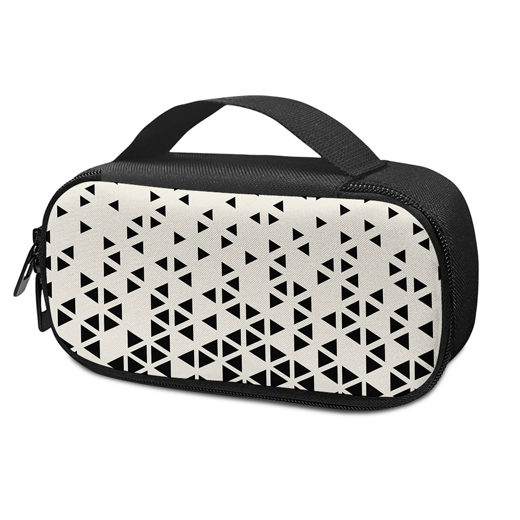 Black And White Geometric Pattern Print Insulin Cooler Travel Case