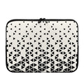 Black And White Geometric Pattern Print Laptop Sleeve
