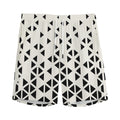 Black And White Geometric Pattern Print Men's Athletic Shorts