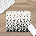 Black And White Geometric Pattern Print Mouse Pad