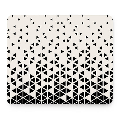 Black And White Geometric Pattern Print Mouse Pad