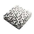 Black And White Geometric Pattern Print Outdoor Seat Cushion Cover