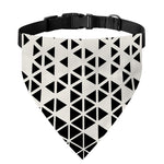 Black And White Geometric Pattern Print Over The Collar Dog Bandana