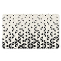 Black And White Geometric Pattern Print Polyester Doormat