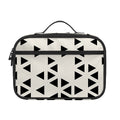 Black And White Geometric Pattern Print Portable Lunch Bag