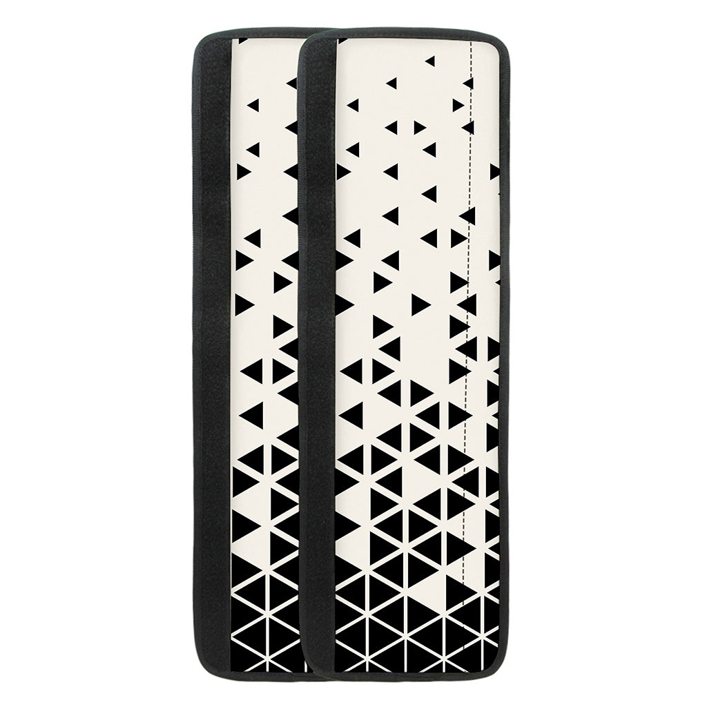 Black And White Geometric Pattern Print Refrigerator Handle Covers