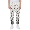 Black And White Geometric Pattern Print Scuba Joggers