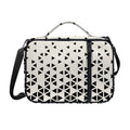 Black And White Geometric Pattern Print Shoulder Strap Bible Bag