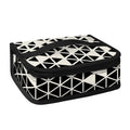 Black And White Geometric Pattern Print Small Lunch Bag