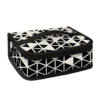 Black And White Geometric Pattern Print Small Lunch Bag