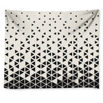 Black And White Geometric Pattern Print Tapestry