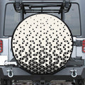 Black And White Geometric Pattern Print Tire Cover