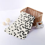 Black And White Geometric Pattern Print Towel