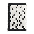 Black And White Geometric Pattern Print Trifold Wallet