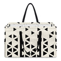Black And White Geometric Pattern Print Utility Tote Bag