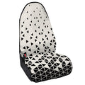 Black And White Geometric Pattern Print Waterproof Car Seat Cover