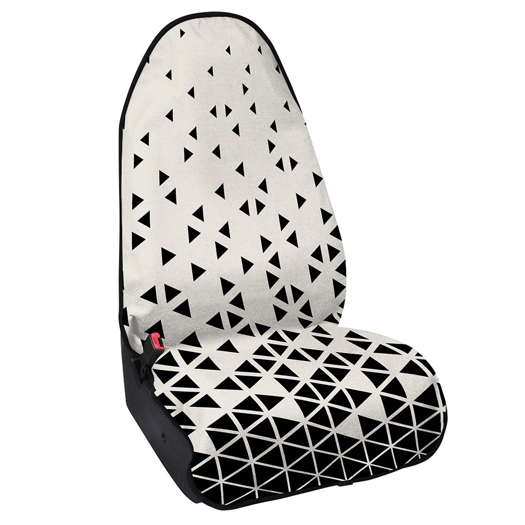 Black And White Geometric Pattern Print Waterproof Car Seat Cover
