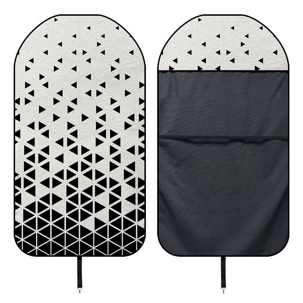 Black And White Geometric Pattern Print Waterproof Car Seat Cover