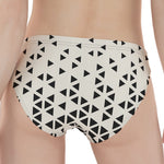 Black And White Geometric Pattern Print Women's Panties