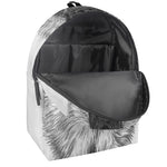 Black And White German Shepherd Print Backpack