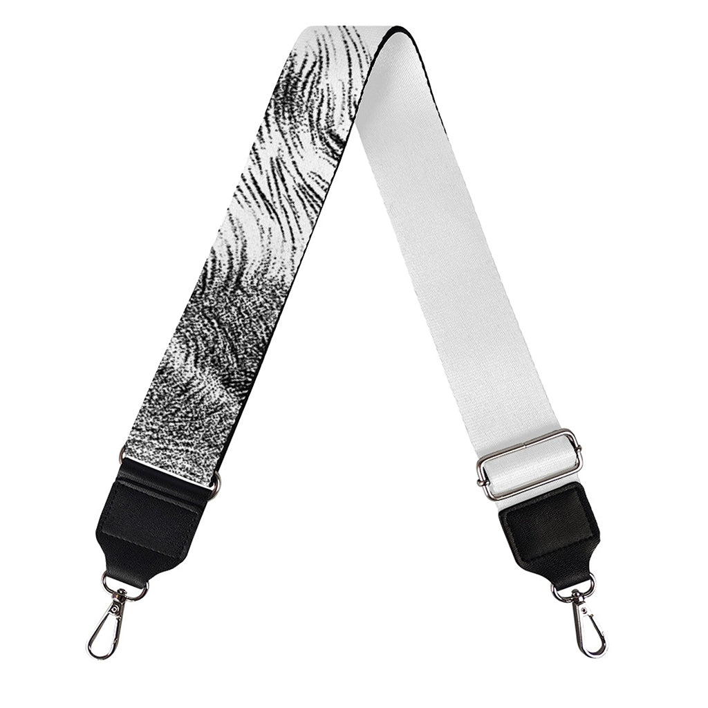 Black And White German Shepherd Print Bag Strap