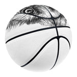 Black And White German Shepherd Print Basketball