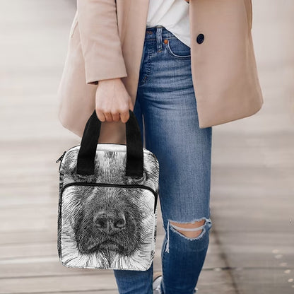 Black And White German Shepherd Print Bible Tote Bag