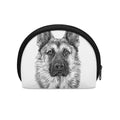Black And White German Shepherd Print Coin Purse