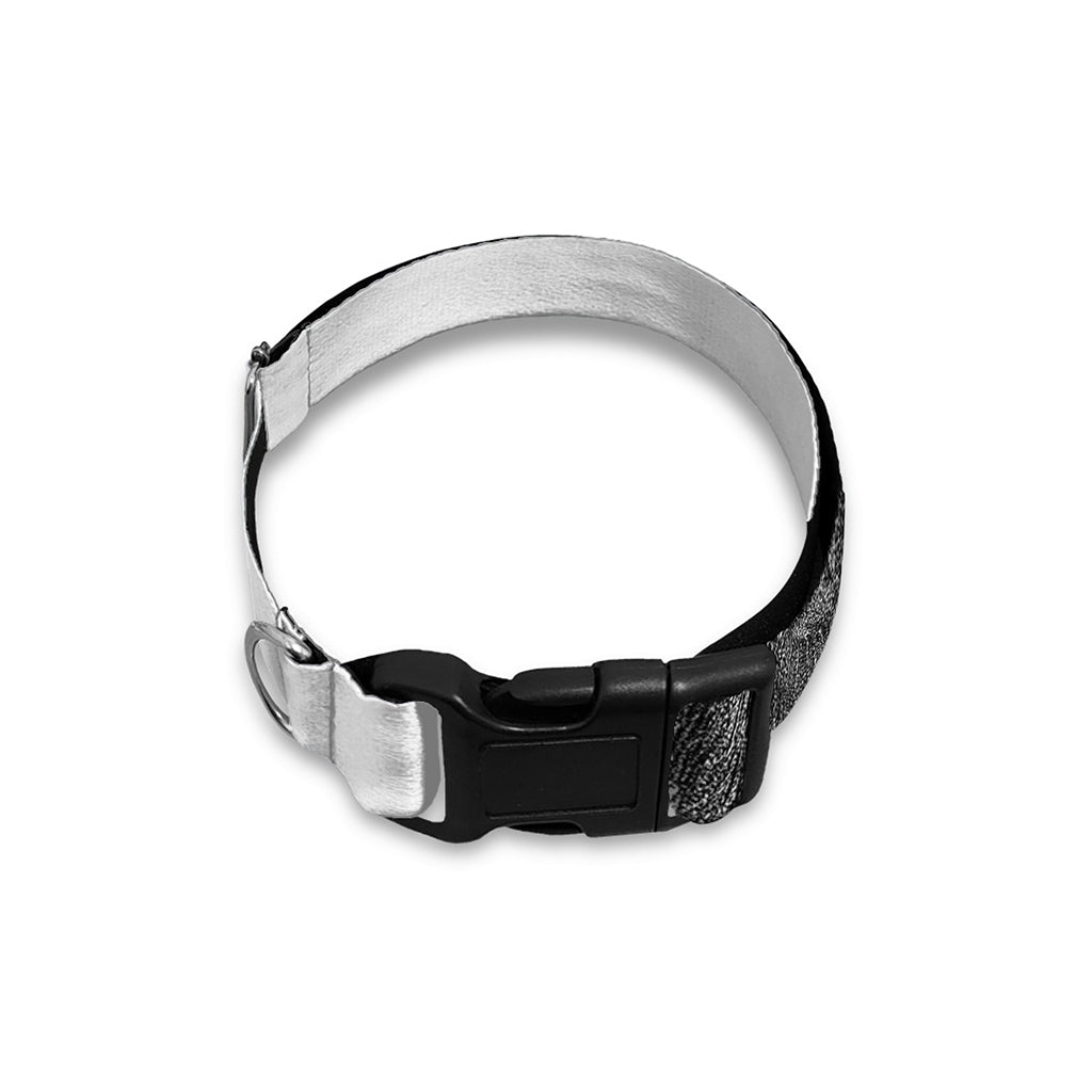 Black And White German Shepherd Print Dog Collar