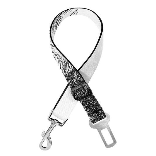 Black And White German Shepherd Print Dog Seat Belt