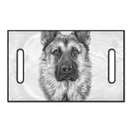 Black And White German Shepherd Print Golf Cart Seat Cover