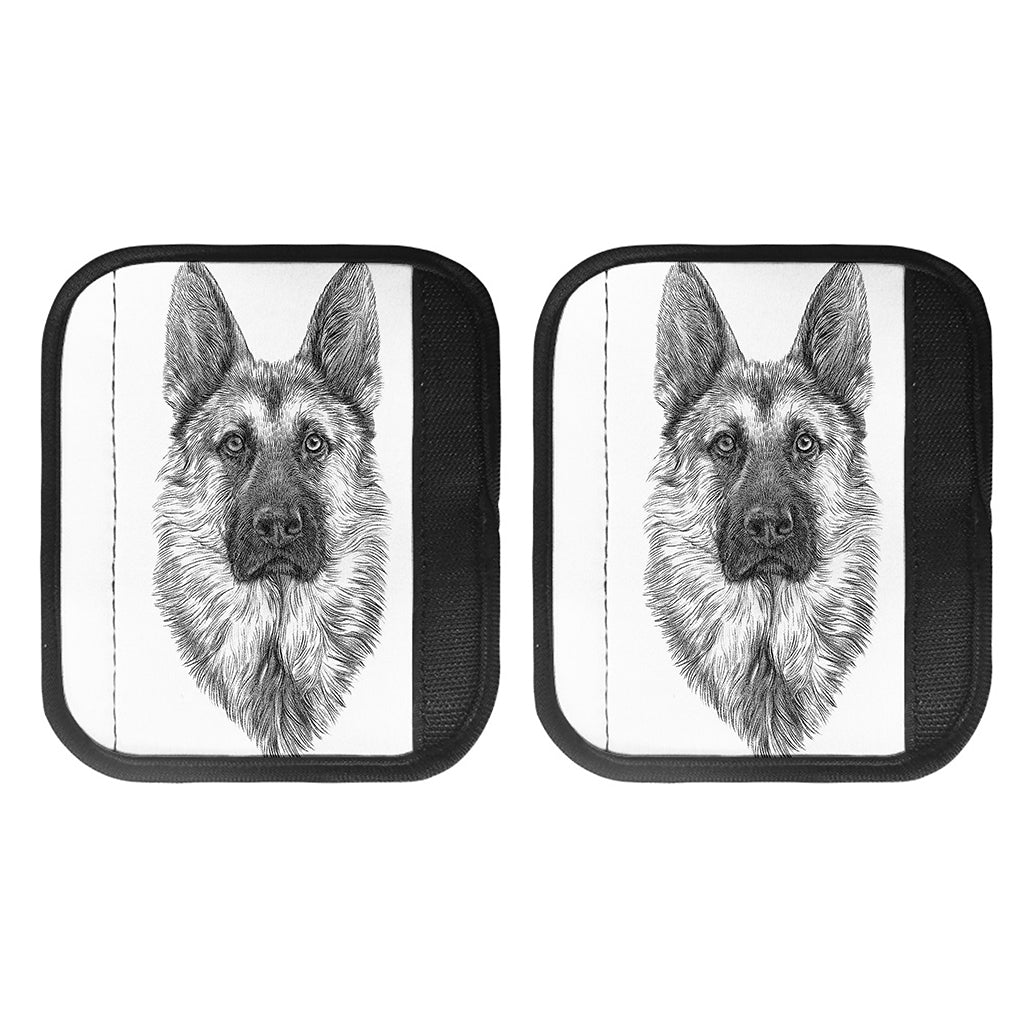 Black And White German Shepherd Print Handle Covers