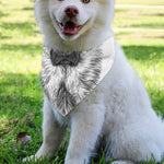 Black And White German Shepherd Print Over The Collar Dog Bandana