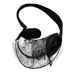 Black And White German Shepherd Print Pet Sling Carrier