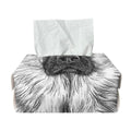 Black And White German Shepherd Print Rectangle Tissue Box Cover