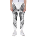 Black And White German Shepherd Print Joggers