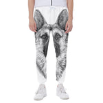 Black And White German Shepherd Print Scuba Joggers