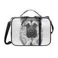 Black And White German Shepherd Print Shoulder Strap Bible Bag
