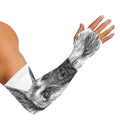Black And White German Shepherd Print Sun Protection Arm Sleeves