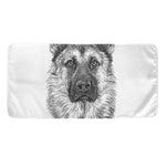 Black And White German Shepherd Print Towel