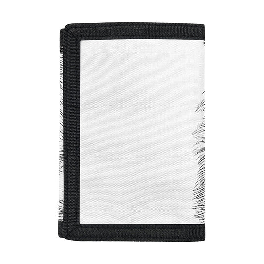 Black And White German Shepherd Print Trifold Wallet