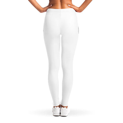 Black And White German Shepherd Print Women's Leggings