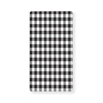 Black And White Gingham Pattern Print Baby Crib Sheet