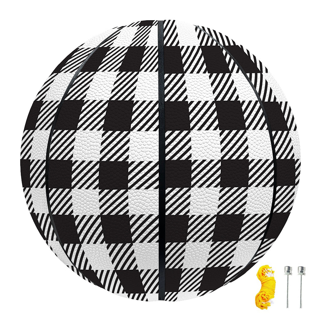 Black And White Gingham Pattern Print Basketball