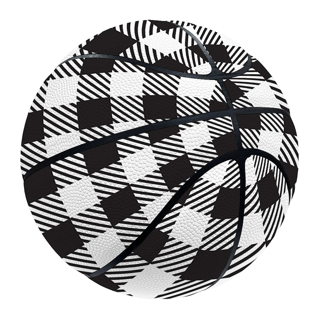 Black And White Gingham Pattern Print Basketball