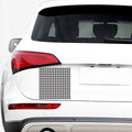 Black And White Gingham Pattern Print Car Sticker