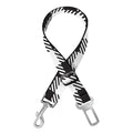Black And White Gingham Pattern Print Dog Seat Belt