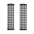 Black And White Gingham Pattern Print Handle Covers