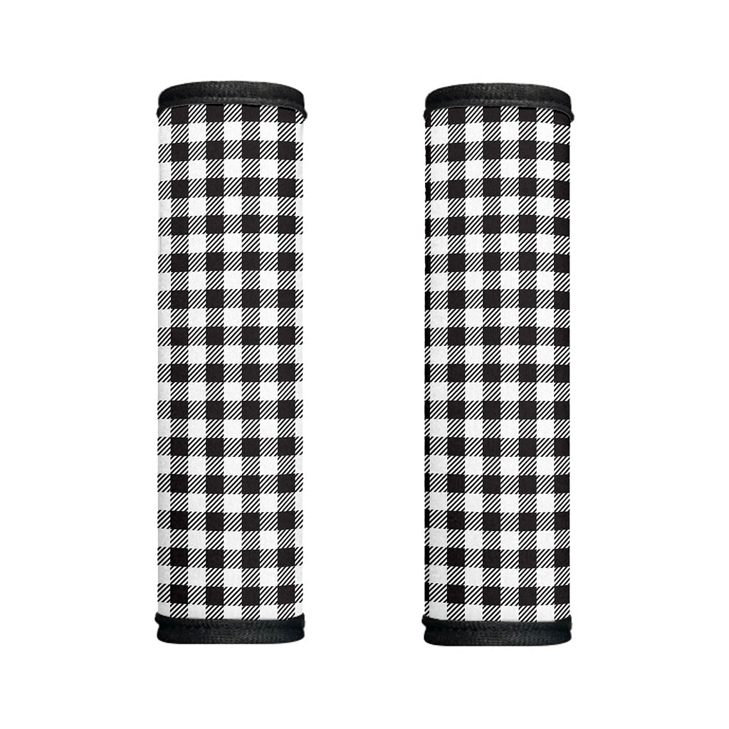 Black And White Gingham Pattern Print Handle Covers